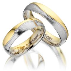 Simon & Söhne Weissgold Gelbgold